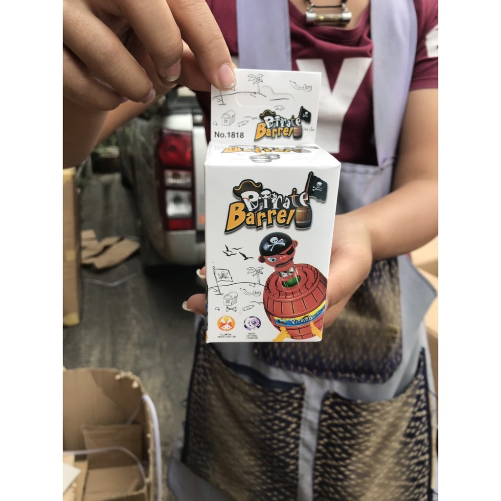 1818 ของเล่นเด็กเกมส์ถังโจรสลัดมินิ ถังเสียบโจรสลัด ปลีกชิ้นละ. sale (ของให่แพ็คไม่สวย)