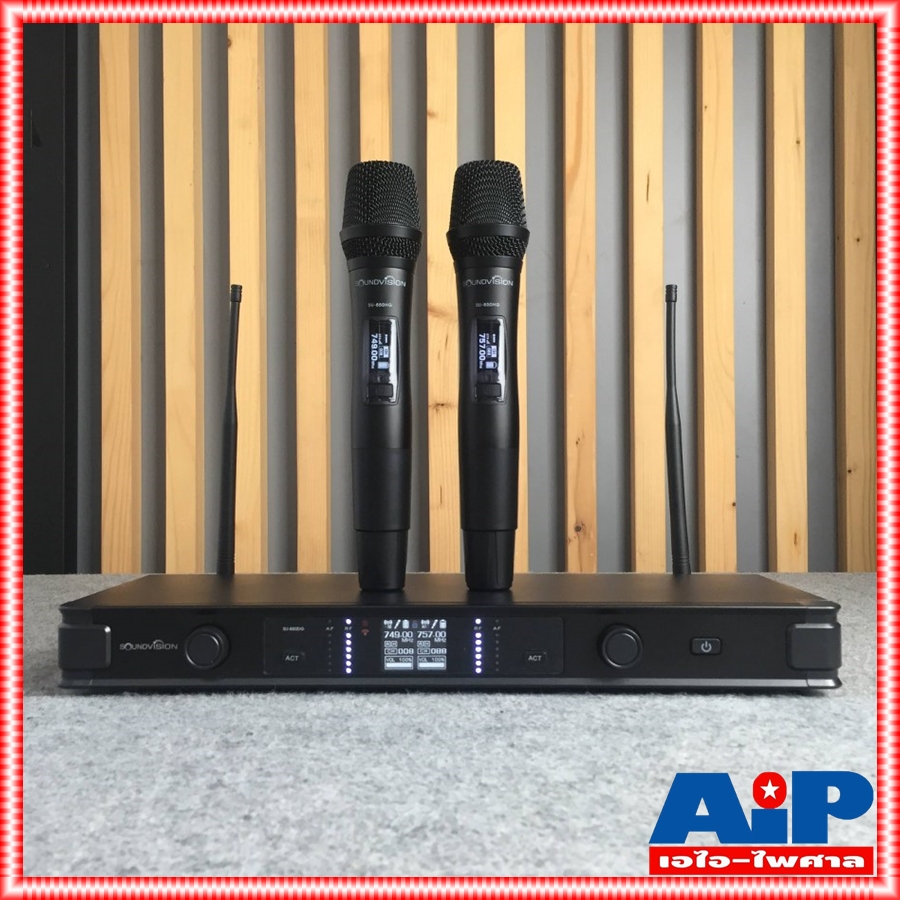 ความถี่ใหม่ กสทช SOUNDVISION SU-850DG ไมค์ลอย UHF ชุดไมค์ ไมค์ลอยมือถือคู่ SU850DG SU 850DG ไมโครโพน MIC ไมค์ลอยUHF SOUND VISION