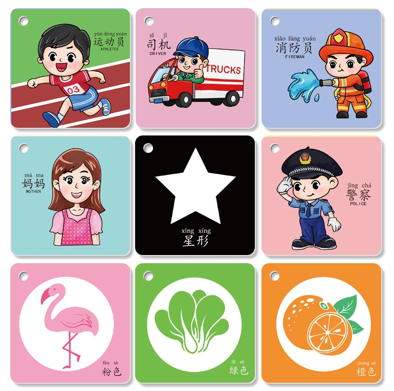 บัตรคำภาษาจีน 45ใบ หมวดบุคคล/อาชีพ
