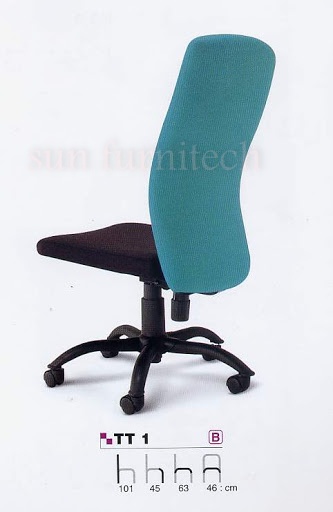เก้าอี้สำนักงาน, เก้าอี้สำนักงานพนักพิงเตี้ย, เก้าอี้สำนักงานมีเท้าวแขน อาซาฮี (asahi) รุ่น TT 1