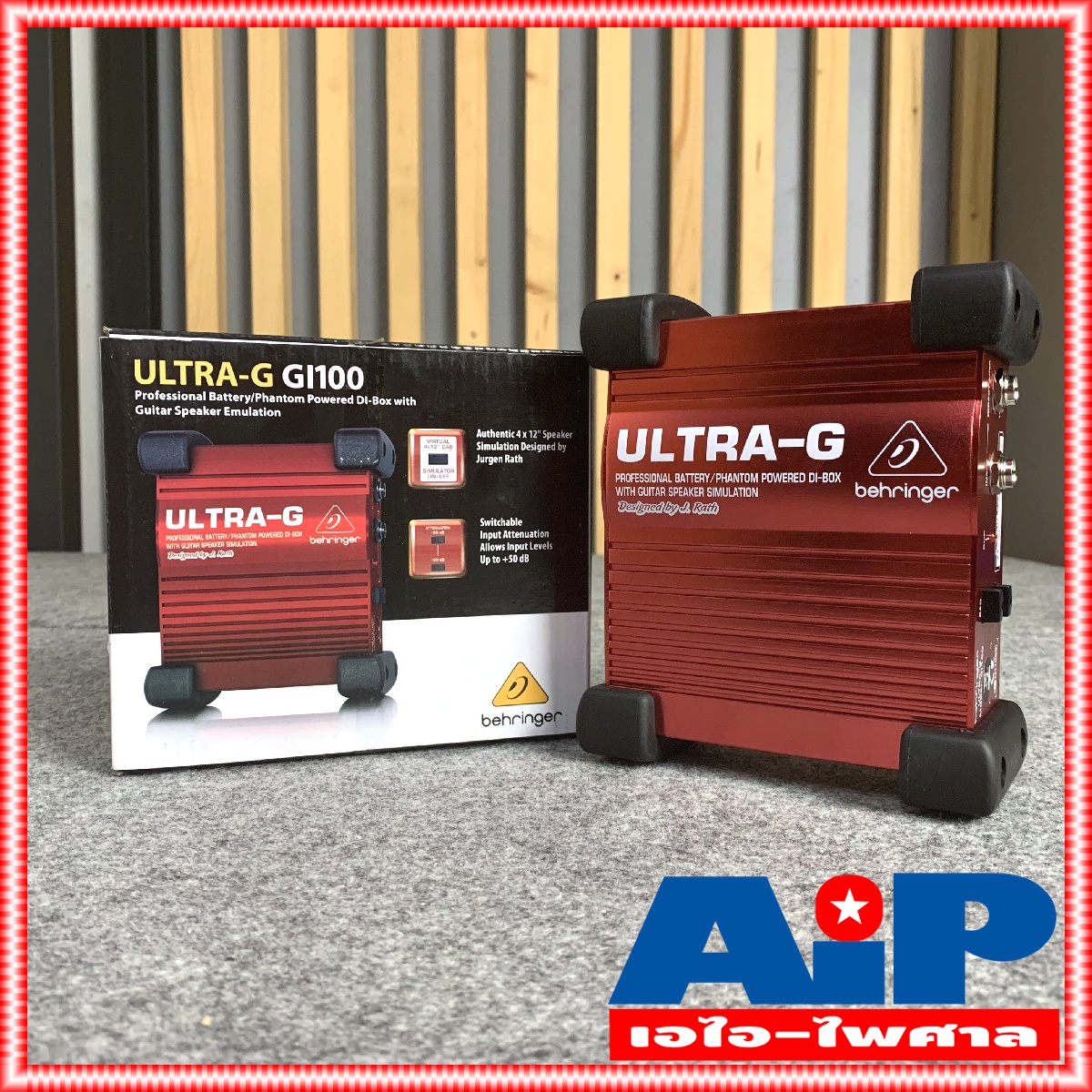 BEHRINGER GI100 ULTRA-G Direct Box กล่องกรองเสียง กล่องป้องกันเสียงรบกวน ตัวกรองเสียง กล่องDI GI 100 GI-100 ไดเร็คบ็อก +++