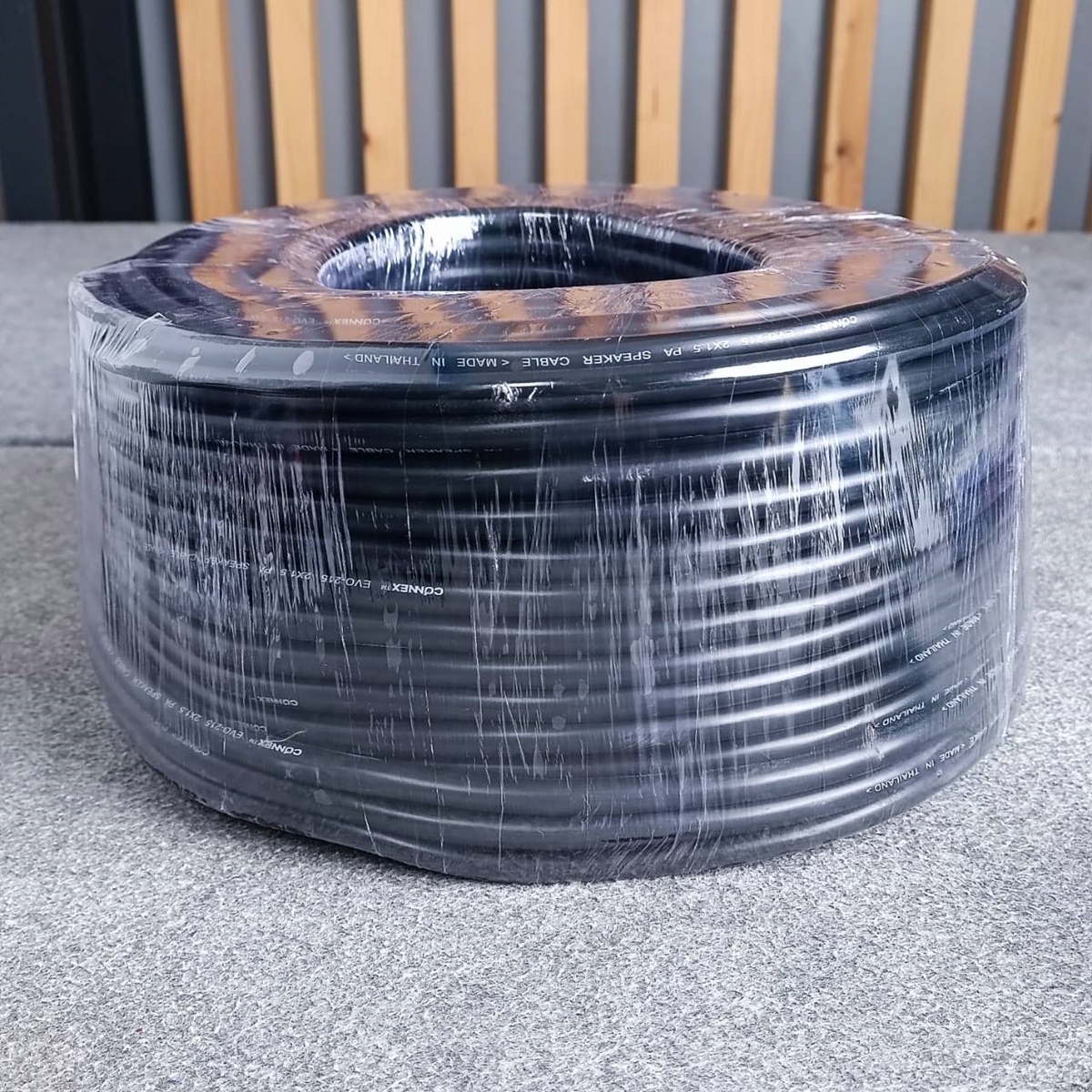 ขด100เมตร CONNEX EVO-215 สายลำโพง ทองแดงแท้ 2x1.5mm สายสีดำ สายลำโพงกลางแจ้ง EVO215 EVO 215 สายลำโพง2คอร์ เอไอ-ไพศาล