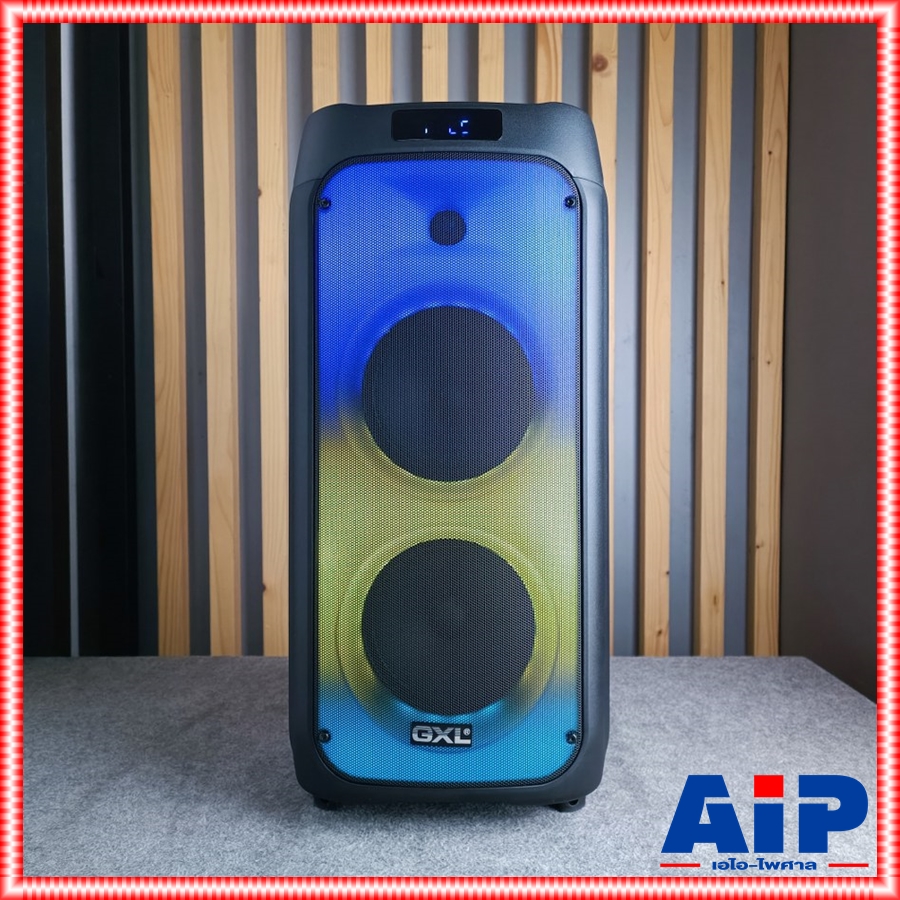 GXL MS-6510P ตู้ลำโพง8นิ้วx2 + ไมค์ลอย ตู้ลำโพง เอนกประสงค์ มีแบตเตอรี่ในตัว ตู้ลำโพงคาราโอเกะ MS 6510 P MS6510P เอไอ-ไพศาล