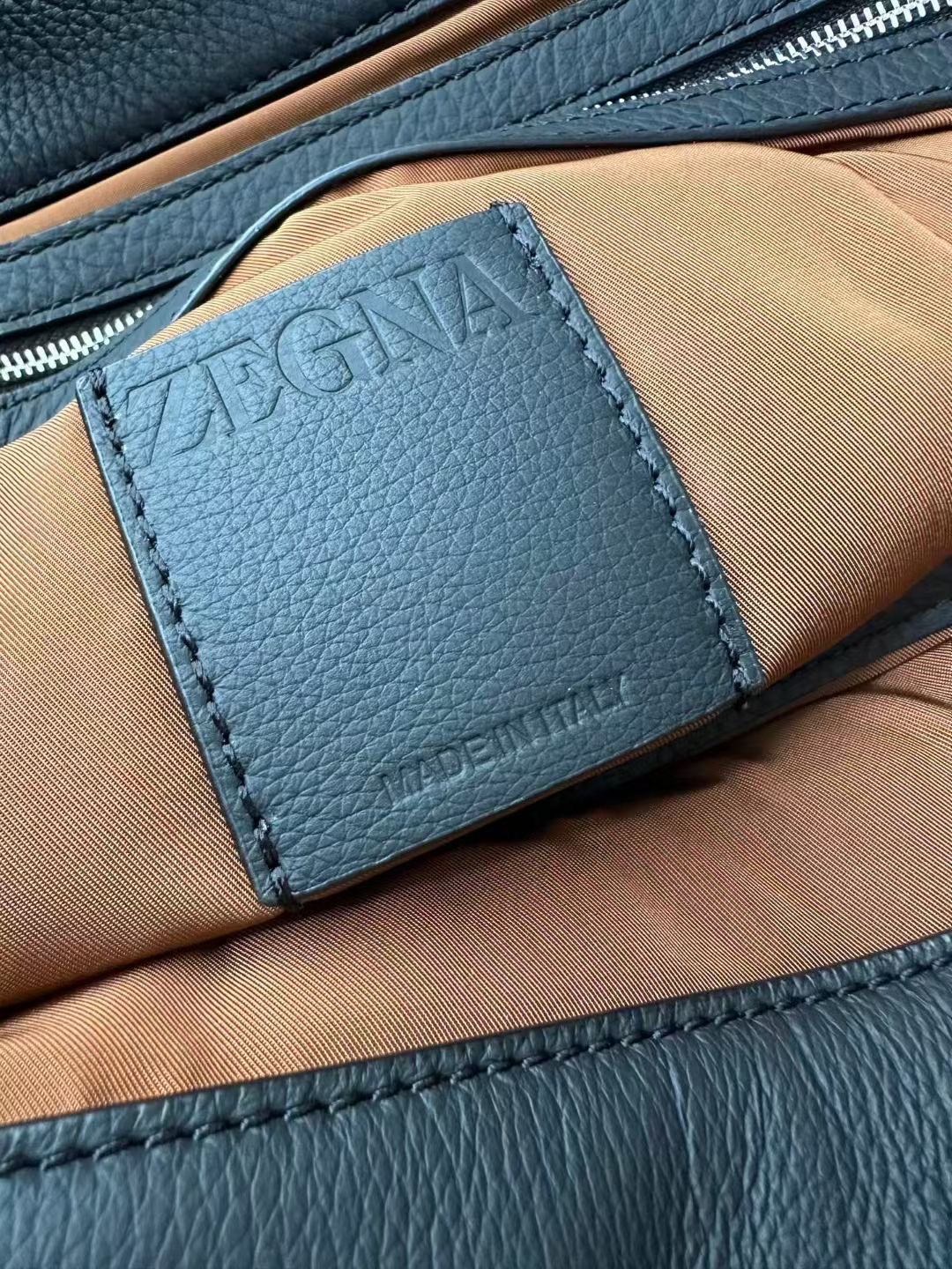 **do** กระเป๋าเดินทางหรือใส่เอกสาร Zegna BLACK DEERSKIN TOTE BAG หนังกวางนุ่ม สินค้าใหม่ ของแท้