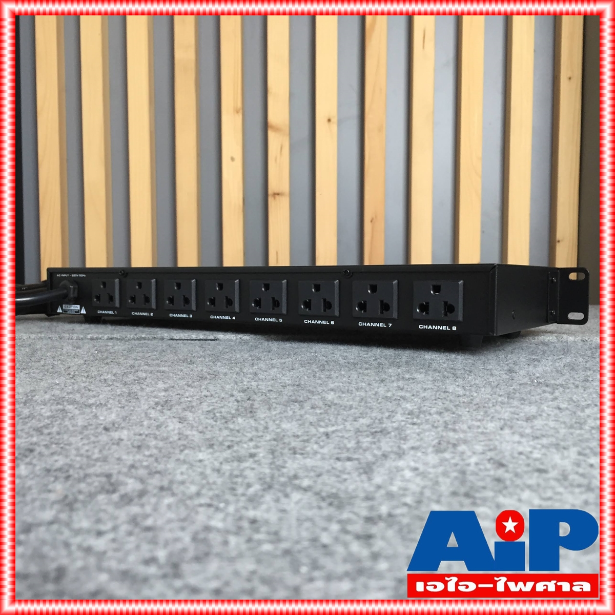 NTS PR810V โชว์โวลท์ POWER DISTRIBUTION pr-810v ปลั๊กรางจ่ายไฟสำหรับติดแล็ค BREAKER OUTLET PR 810 V เอไอ-ไพศาล