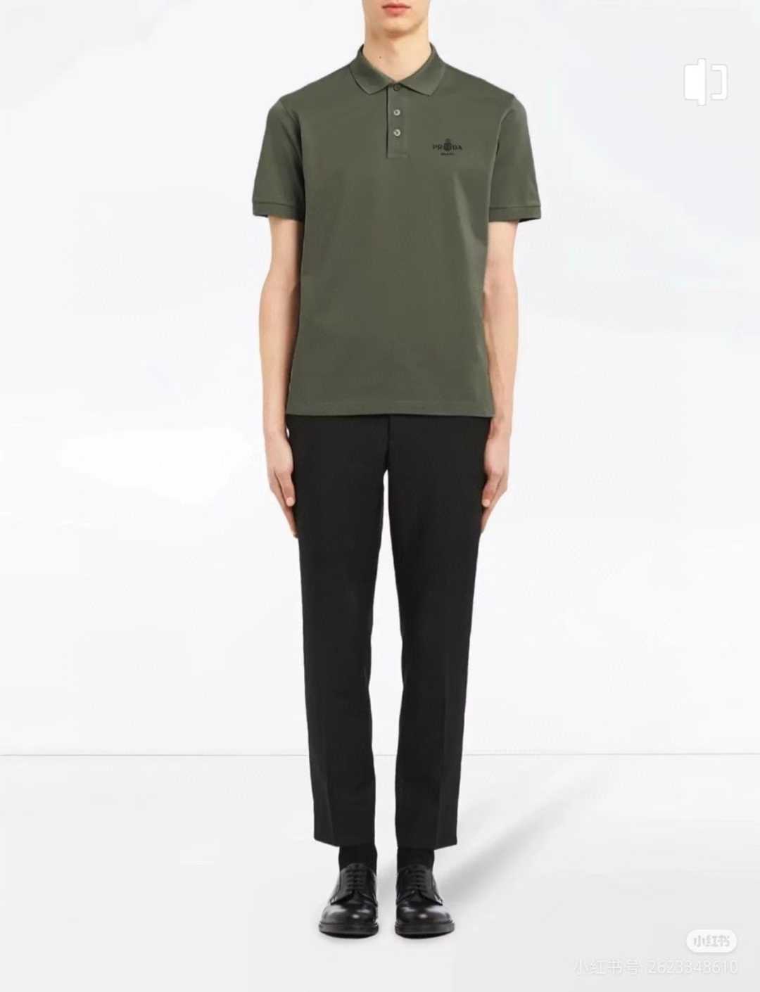 **do** เสื้อคอโปโล Prada Polo Shirt มี 4 สีของผู้ชาย สินค้าใหม่ ของแท้