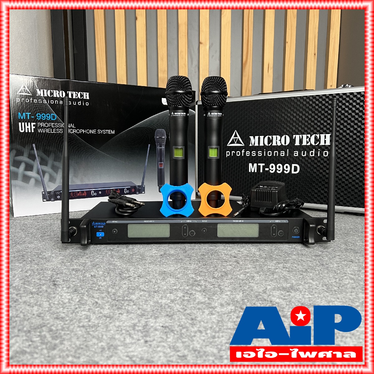 yyy ความถี่ใหม่ กสทช MICROTECH MT999D ไมค์ลอยมือถือคู่UHF ไมค์ลอยคู่ ไมค์คาราโอเกะ MT-999D แถม อุปกรณ์ย้ายเสา กระเป๋าเก็บไมค์ MT 999 D MT999 D MICRO TECH ไมโครเทค ล๊อตใหม่ความถี่ 694-703 / 748-758 HZ