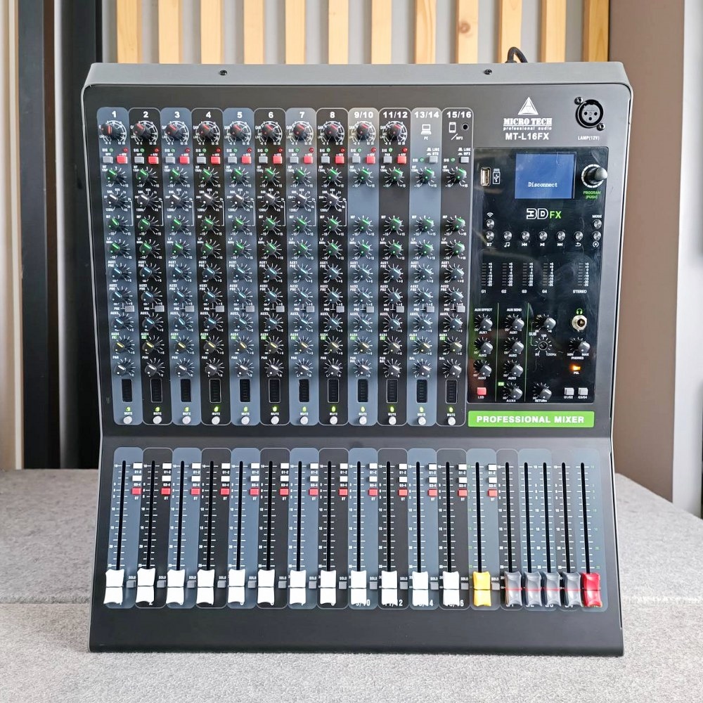 MICROTECH MT-L16FX mixer มิกเซอร์ 16 แชลแนล บลูทูธ เอฟเฟกต์ MT L16FX ไมโครเทค MTL16FX เอไอ-ไพศาล