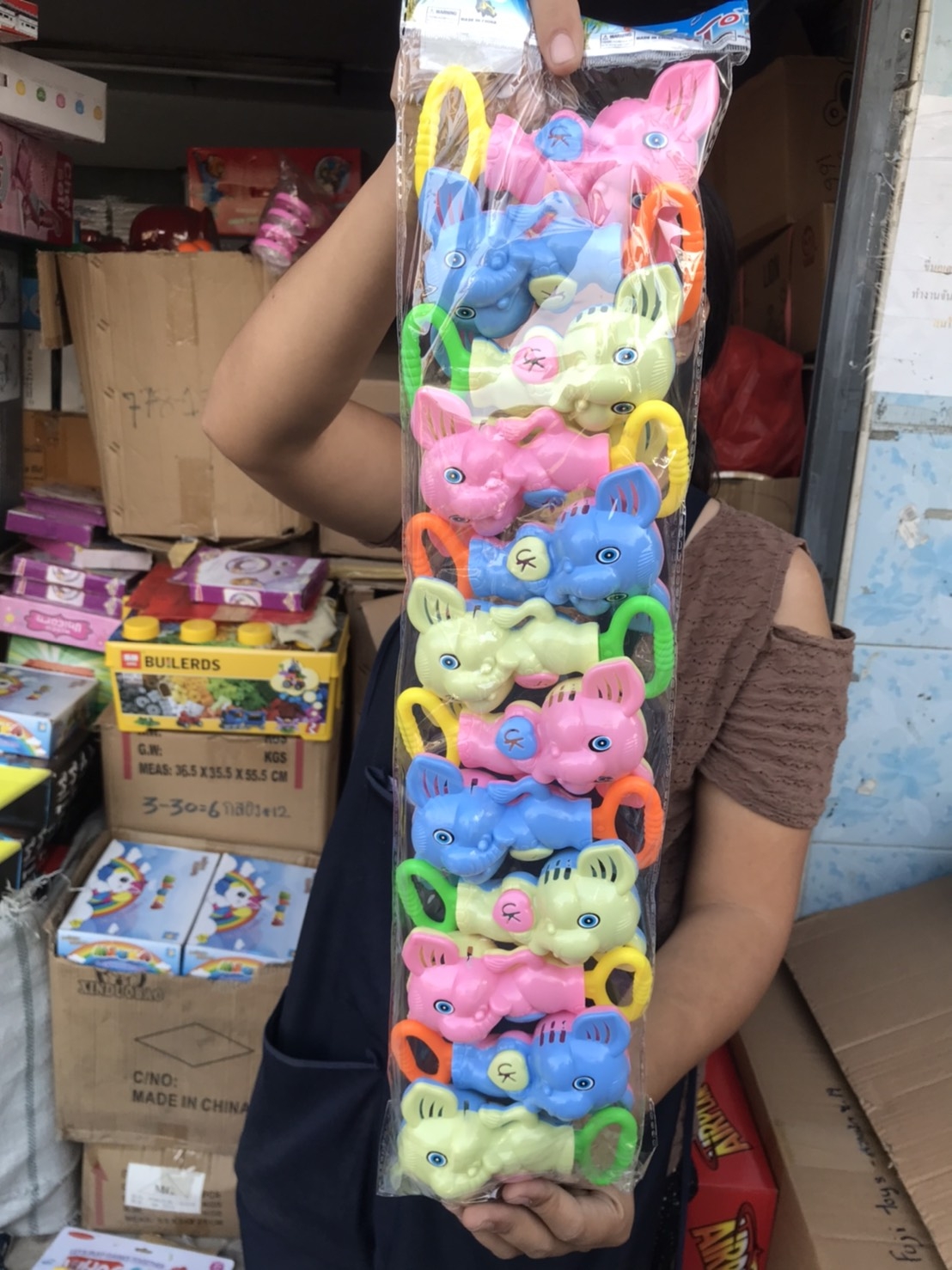 698 ของเล่นเด็กเขย่ามือช้าง ถุงละ (ของหมด)