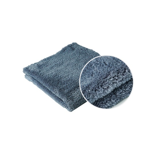 GLOSSBRO Supreme Buffing Towel, ผ้าขัดเงารถไร้ขอบถนอมสีรถรุ่น Professional Grade (40X40cm)