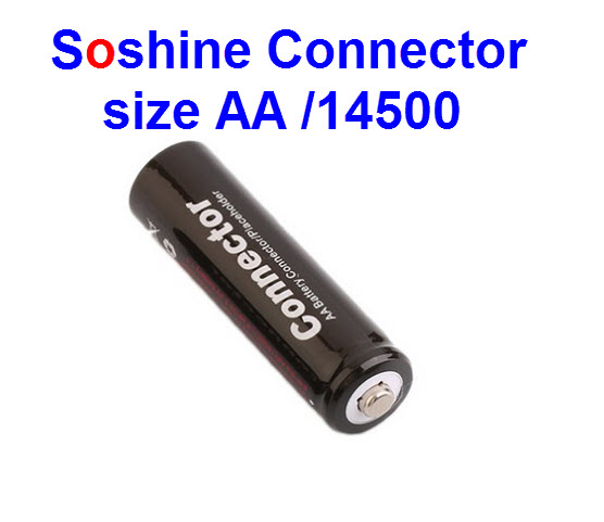 1 pcs Soshine Connector size AA /14500