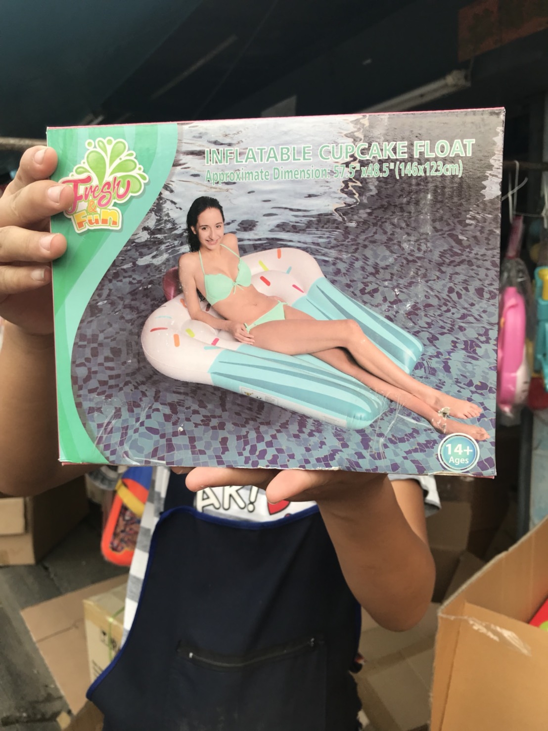 69743 แพคัพเค้กเป่าลม ขนาด 143x134 cm