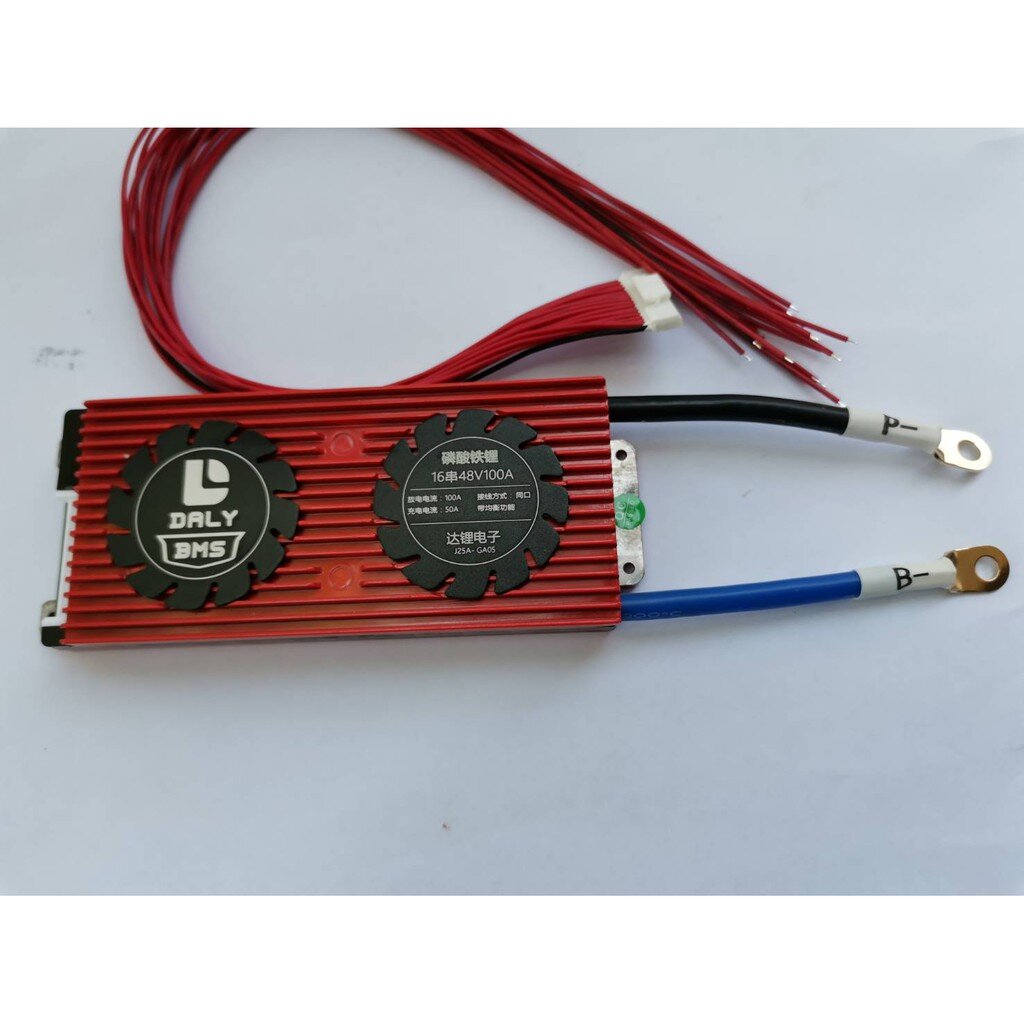 โล๊ะราคาพิเศษ 100A BMS Daly LifePo4 4S สำหรับป้องกันแบตเตอรี่ Lithium phosphate รุ่น 100A