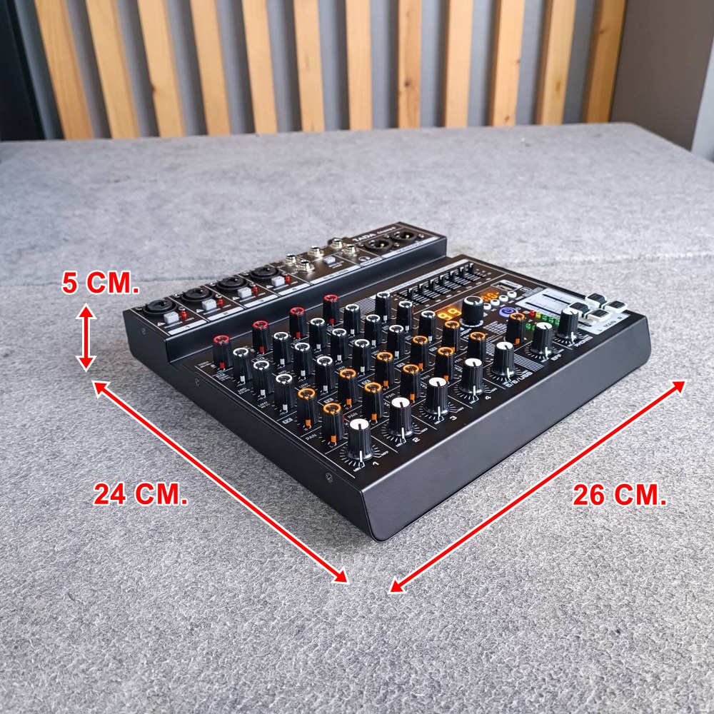 TADA CHAMP-6 MIXER มิกเซอร์อนาล็อก 6 แชนแนล บลูทูธ Bluetooth mixer เอฟเฟคแท้ ธาดา TA DA CHAMP 6 CHAMP6 เอไอ-ไพศาล