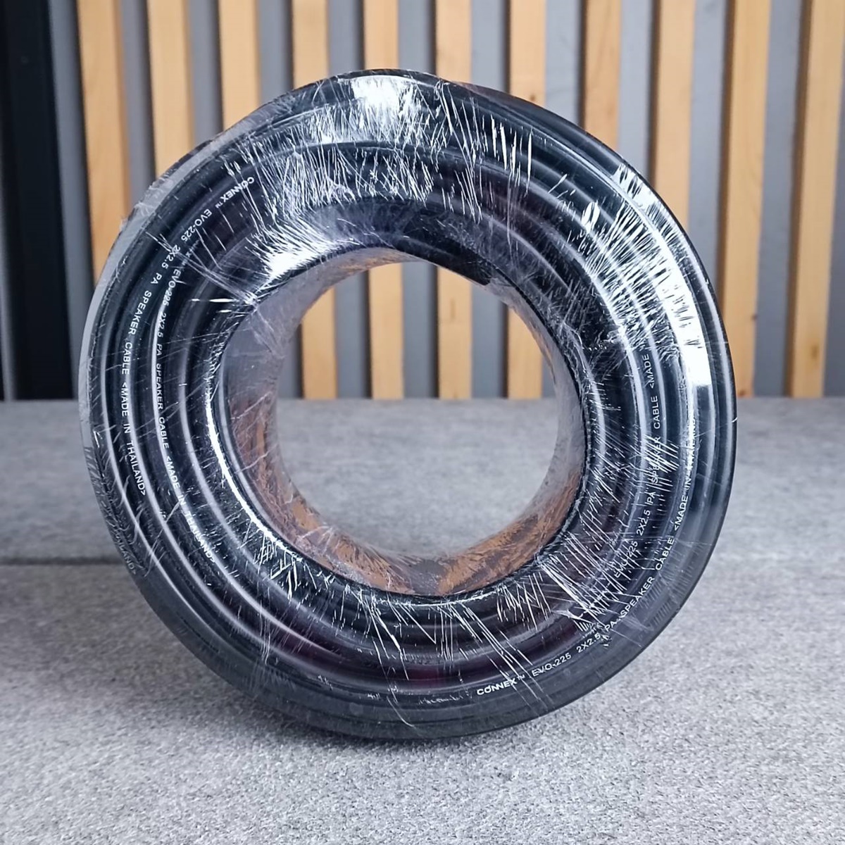 ขด50เมตร CONNEX EVO-225 2x2.5mm สายลำโพง กลมดำ ขนาด2.5mm. สายลำโพงกลางแจ้ง EVO225 EVO 225 ทองแดงแท้ เอไอ-ไพศาล