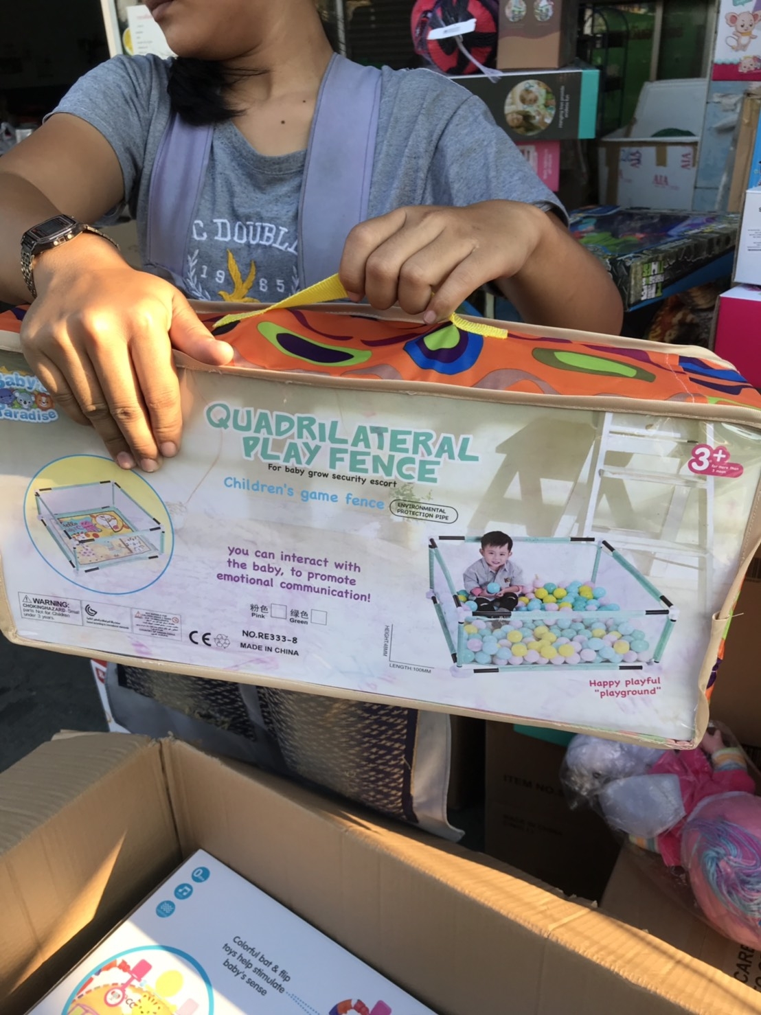 RE33-8 ของเล่นเด็กคอกบ่อบอล คอกเด็กใส่บอล