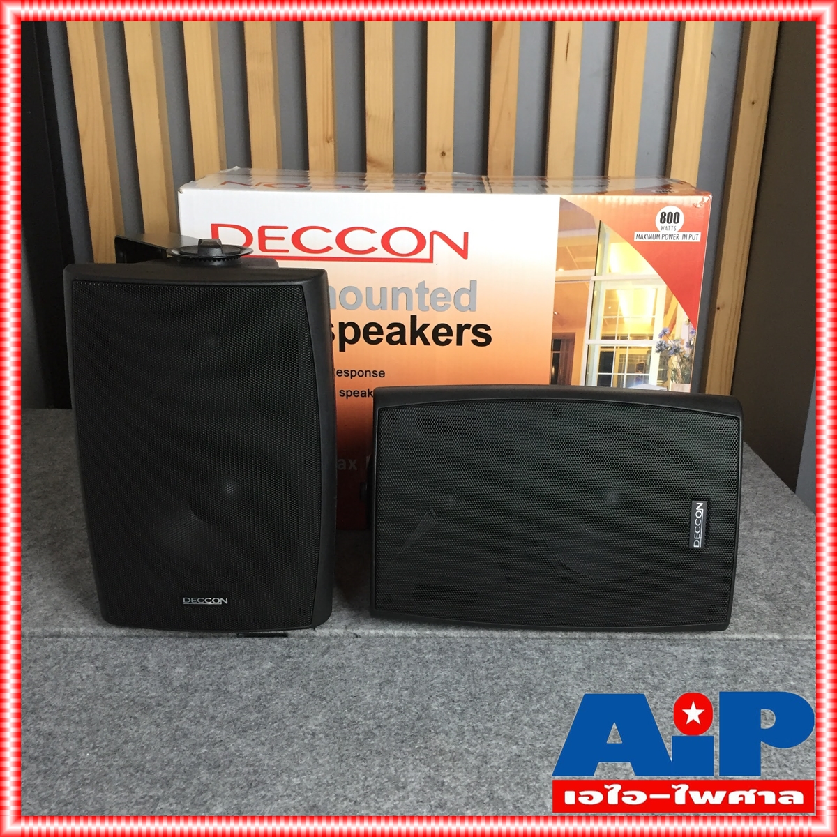 1 คู่ สีดำ DECCON sern-65TB มี LINE ตู้ลำโพง แขวน 6นิ้ว sern65 TB sern 65 ตู้ ลำโพง ติดผนัง เอไอ-ไพศาล