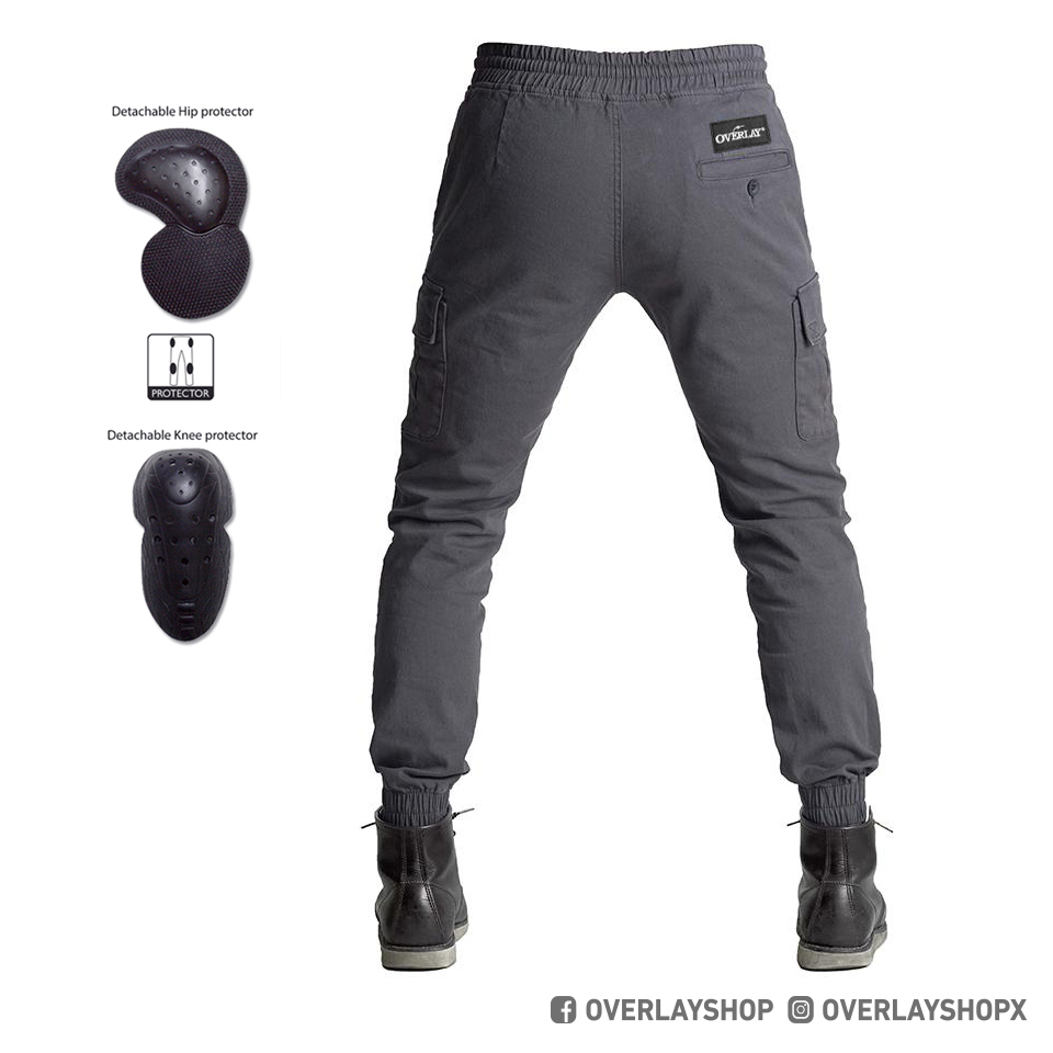 OVERLAY RIDER PANTS (DARK GREY)