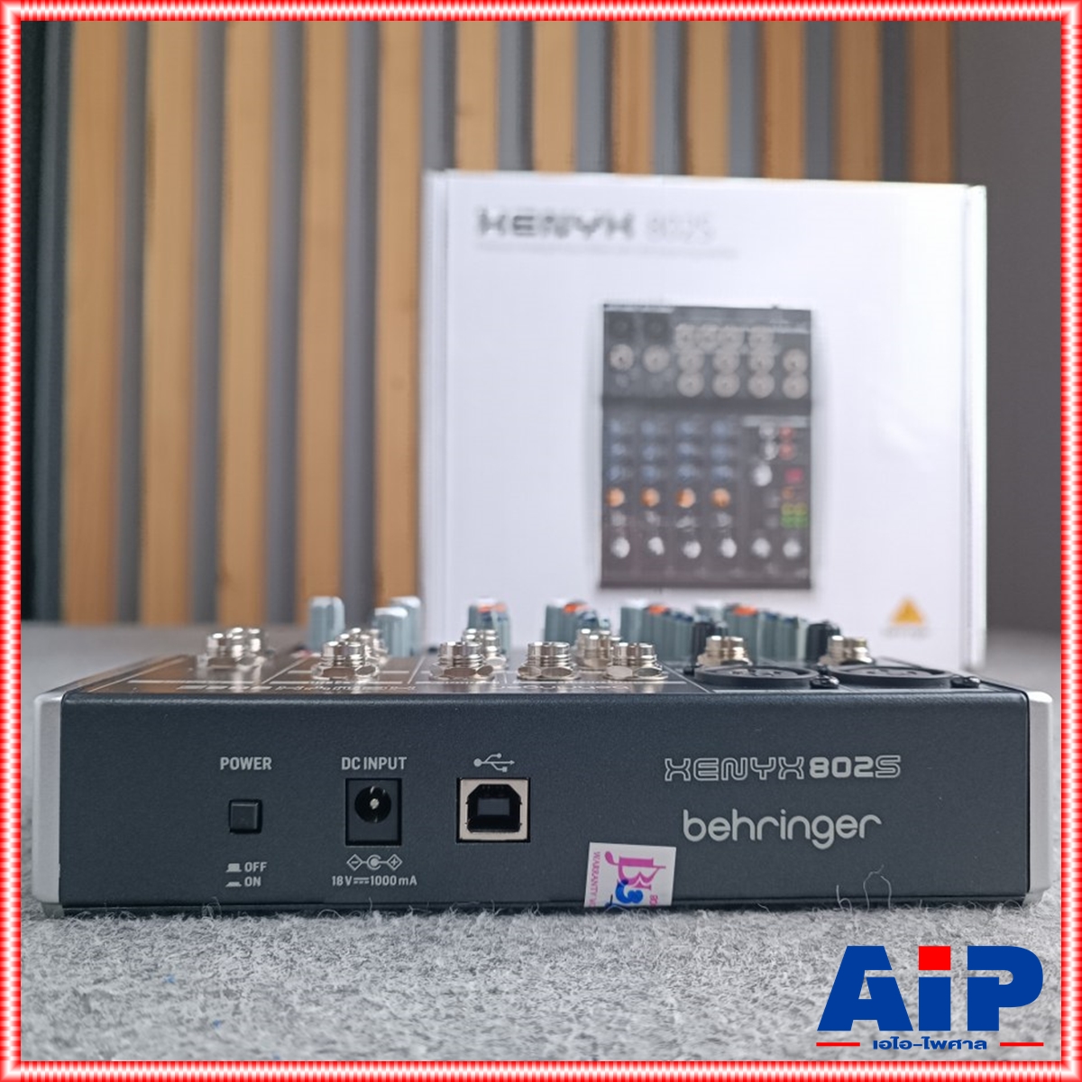 BEHRINGER XENYX-802S mixer มิกเซอร์ขนาดเล็กสำหรับไลฟ์และสตรีมมิ่ง มิกเซอร์อนาล็อก 8 อินพุตพร้อมอินเตอร์เฟส USB สตรีมมิ่ง +++ เอไอ-ไพศาล