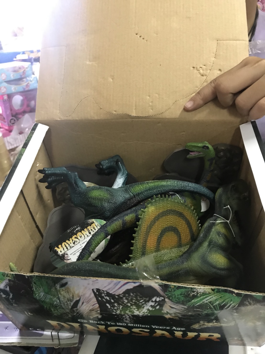 S60659 ของเล่นโมเดลไดโนเสาร์ยางเล่นมือ ไดโนเสาร์ของเล่น ปลีกตัวละ sale