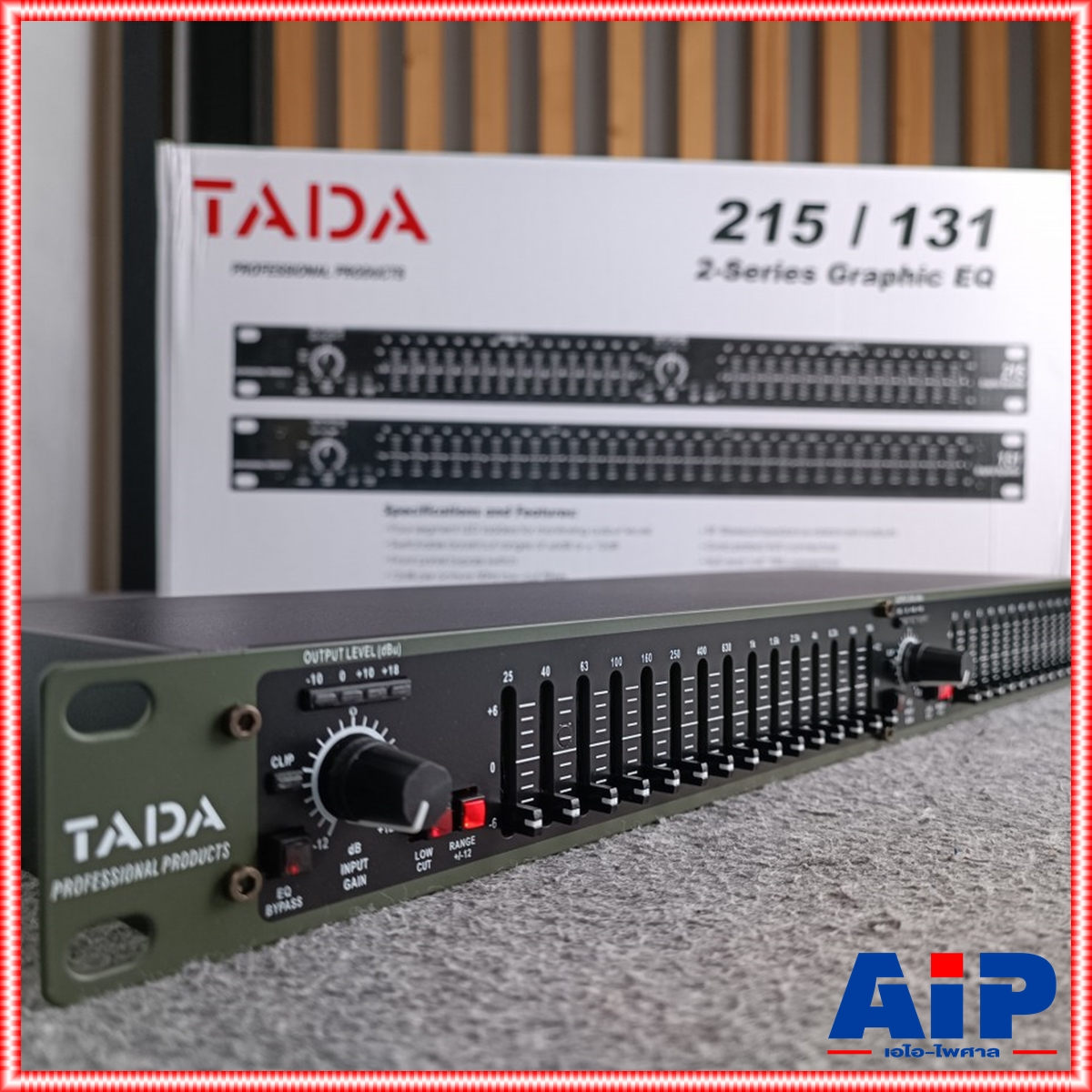 TADA 215XL EQ TADA EQ215 EQ-215 อีคิว อีควาไรเซอร์ อุปกรณ์ ปรับแต่งเสีียง ทาดา เครื่องปรับแต่งสัญญาณเสียง Stereo Graphic Equalizer TADA 215 เอไอ-ไพศาล