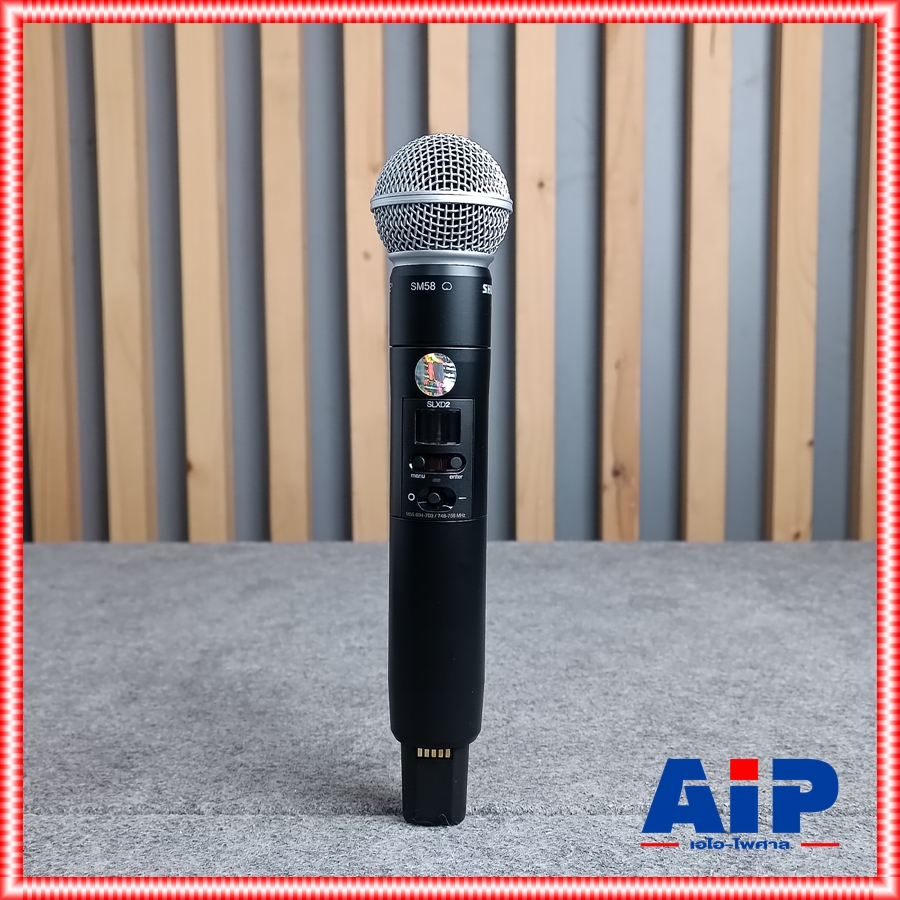 SHURE SLXD24DA/SM58-M55 ไมค์ลอย2ตัว ไมค์ลอย มือถือคู่ แบบดิจิตอล 24 บิต คลื่นความถี่ 694-703 MHz และ 748-758 MHz เอไอ-ไพศาล +++