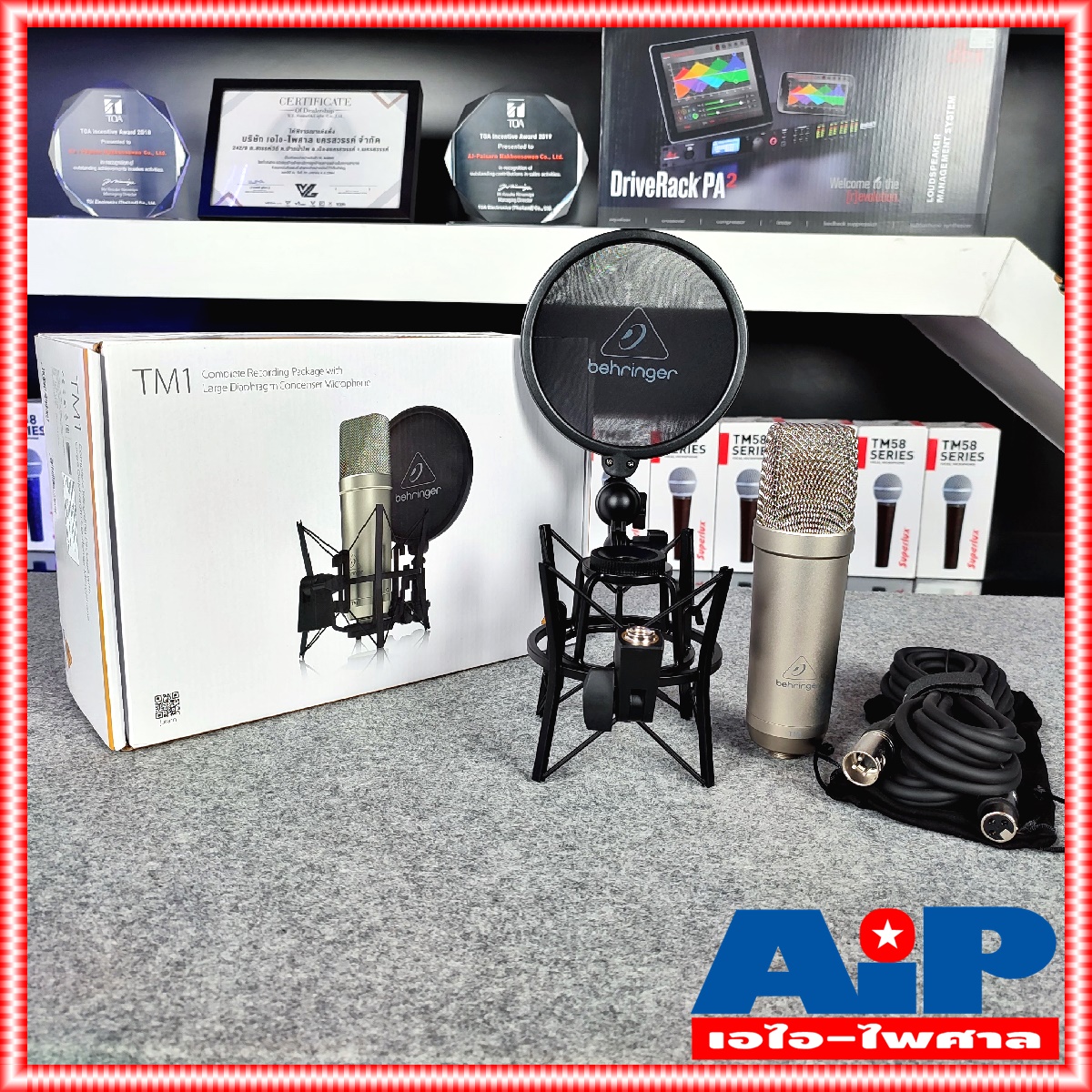 BERINGER TM-1 ไมค์สตูดิโอ ไมค์โครโฟนสตูดิโอ ไมโครโฟนคอนเด็นเซอร์ ไมค์สตูดิโอBERINGER TM 1 TM1 เอไอ-ไพศาล