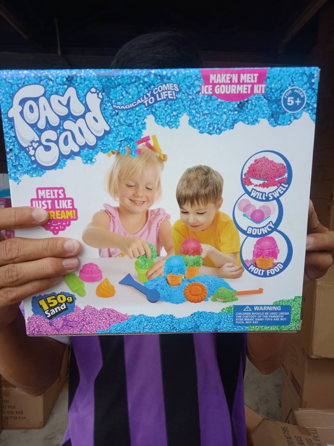 1992 ของเล่นทรายเม็ดโฟมกระบอก กล่องละ