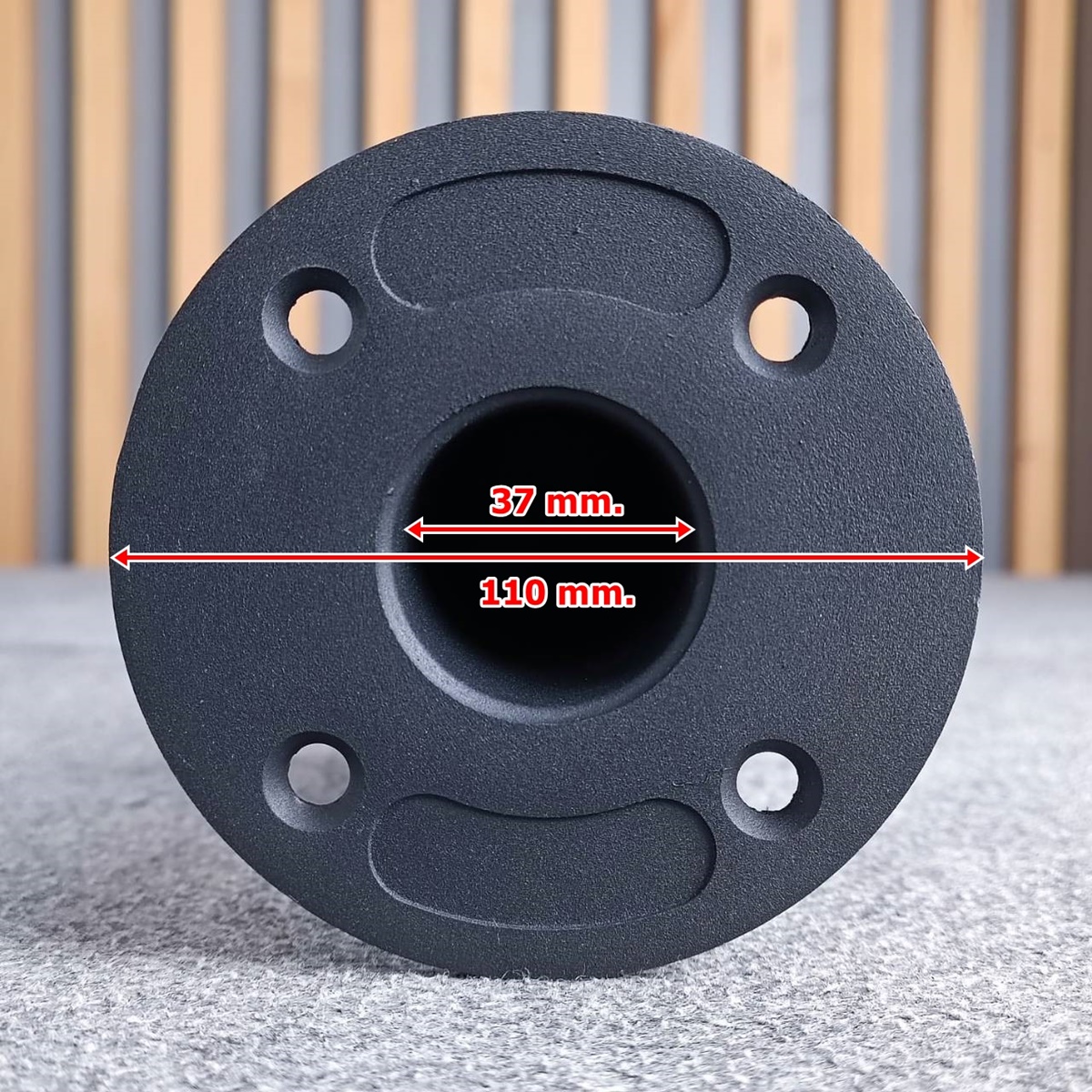 (1อัน)ลดล้างสต็อค แป้นสวมขาตั้งลำโพง อลู JH-7222 แป้นสวมลำโพง แป้นท้ายตู้ลำโพง JH7222 JH 7222 แป้นขาตั้งตู้ เอไอ-ไพศาล