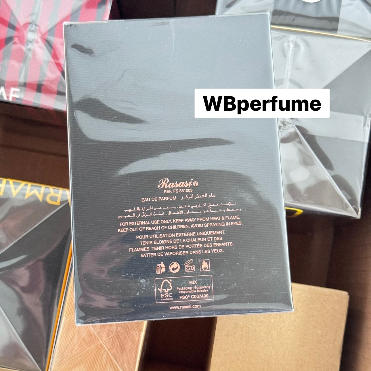 ￼น้ำหอม Rasasi Hawas Black edp 100ml กล่องซีล