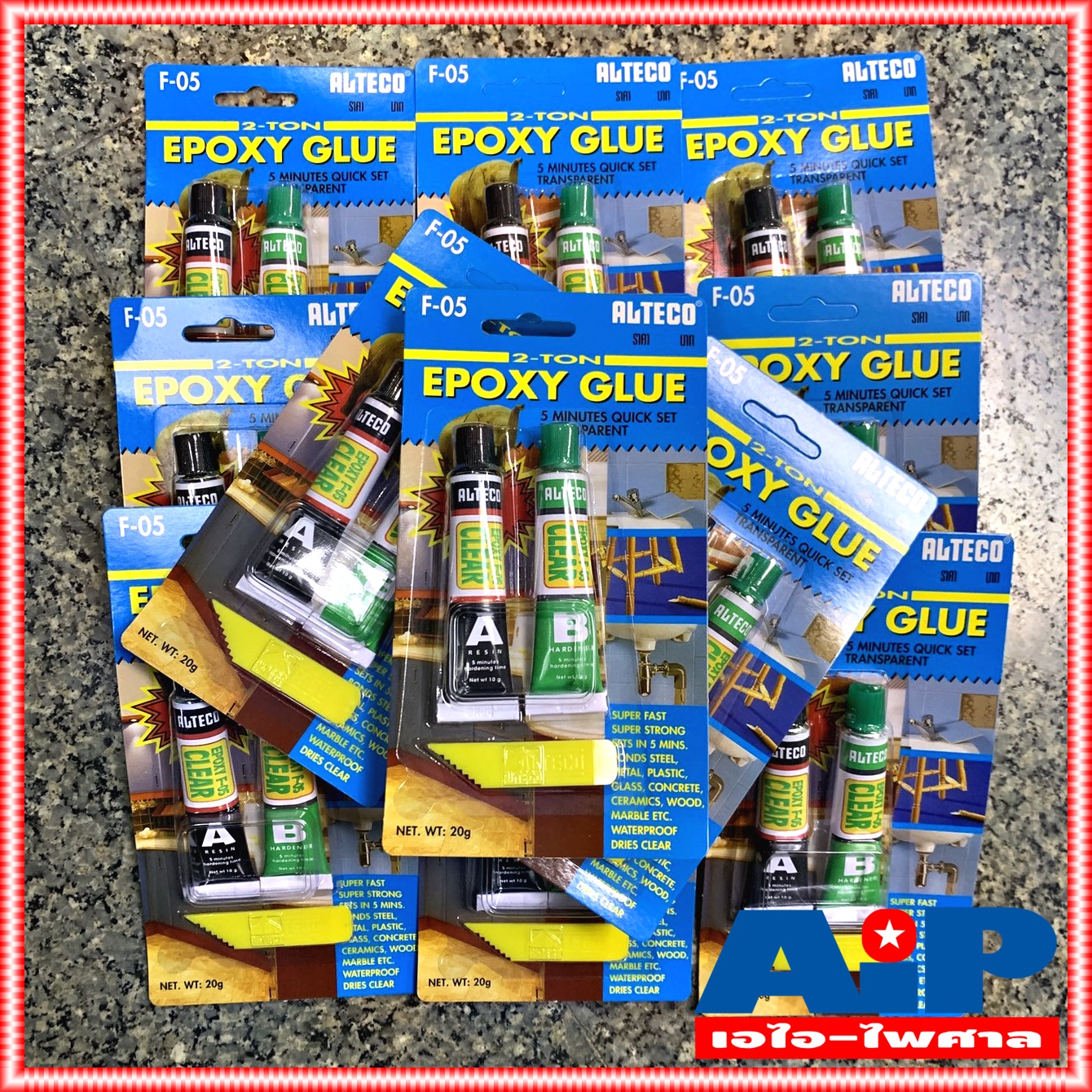 1แพ็ค ALTECO 20กรัม กาว หลอดคู่ 2ตัน สีใส ตราช้าง EPOXY FIX ติด วอยซ์ ลำโพง อีพ๊อกซี เอบี เอไอ-ไพศาล
