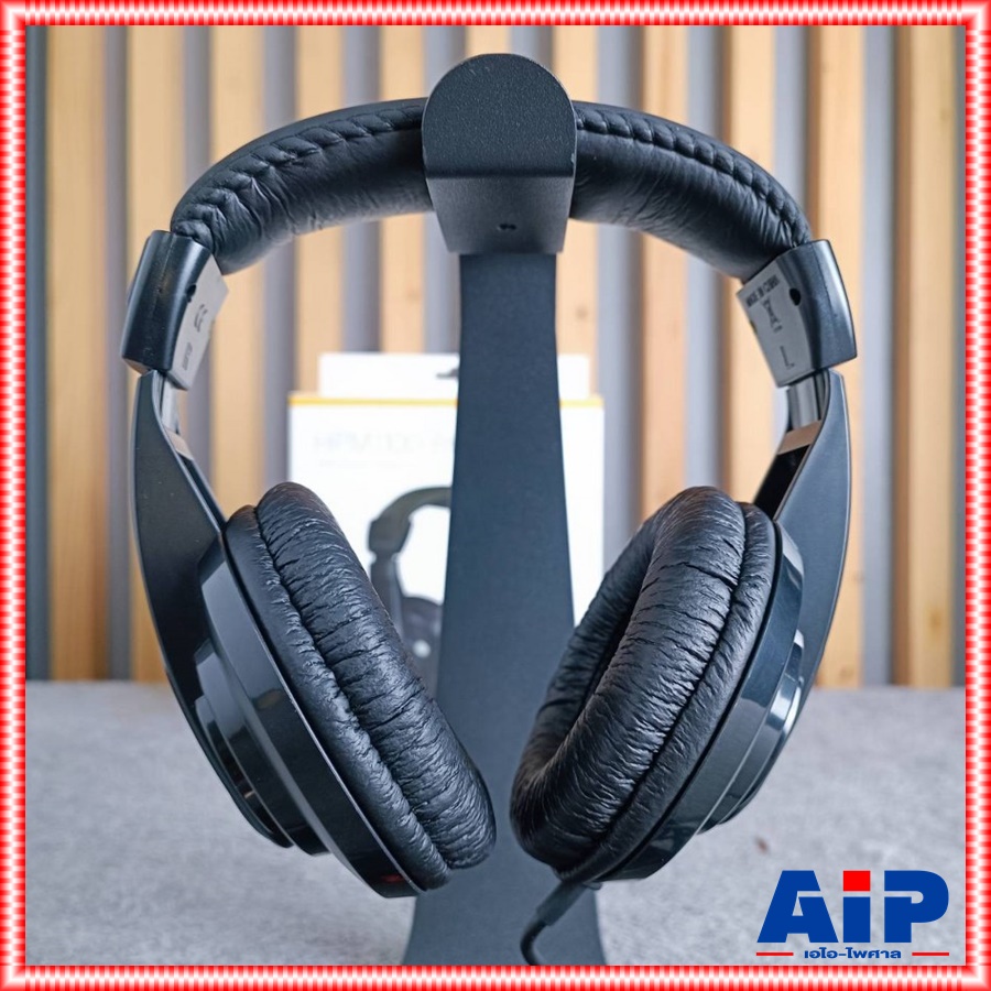 BEHRINGER HPM-1100 หูฟัง สีดำ หูฟังสเตอริโออเนกประสงค์ stereo headphones เบริงเกอร์ HPM 1100 HPM1100 เอไอ-ไพศาล