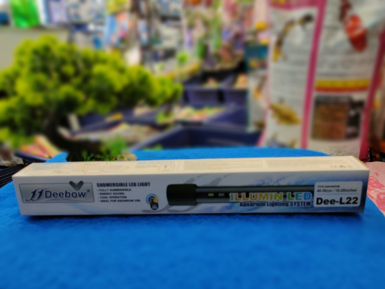 Deebow Dee-L22 หลอดไฟ LED แช่ในน้ำ ใส่ตู้เลี้ยงปลา 6W ปรับสีได้ ใช้กับตู้ขนาด 40-50ซม. 16"-20"
