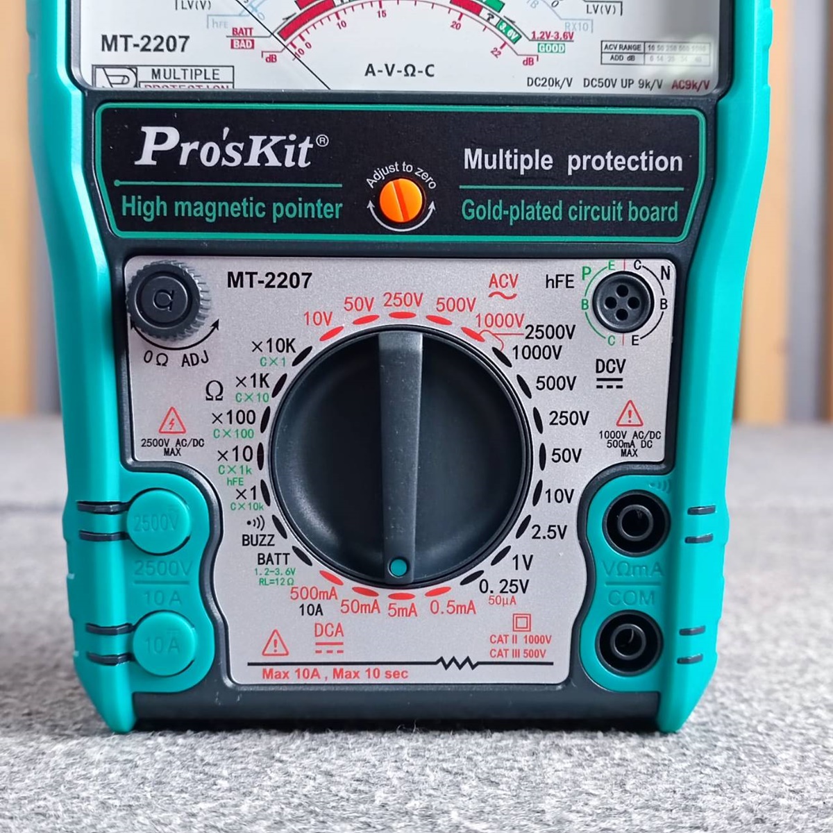 PRO'S KIT MT-2207 มิเตอร์ มิเตอร์วัดไฟ MT2207 MT 2207 มิเตอร์แบบเข็ม MULTIMETER PRO 'S KIT มัลติมิเตอร์ เอไอ-ไพศาล
