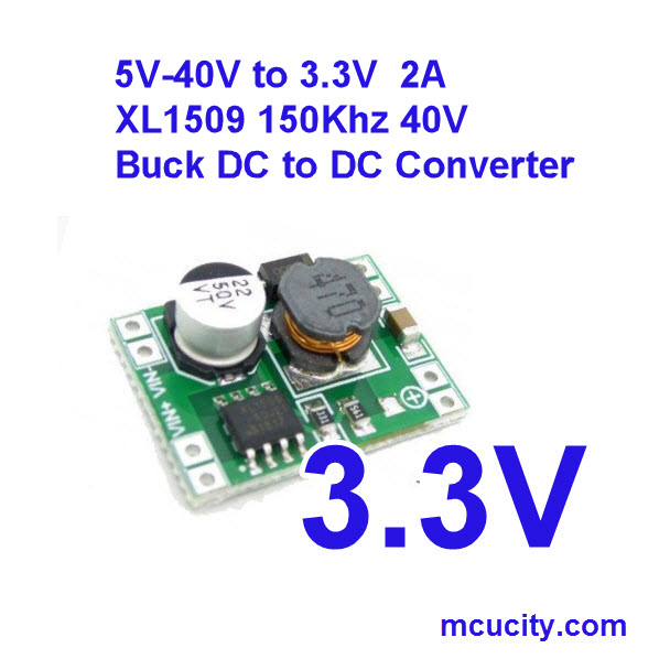 40V to 3.3VDC FIXED XL1509 step-down module output voltage adjustable ultra-small mini version can replace MP1584