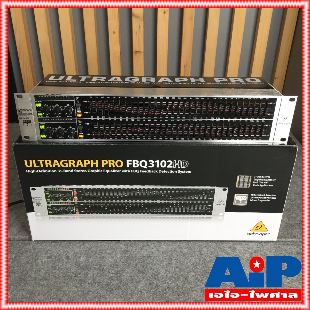 BEHRINGER FBQ-3102 EQ fbq 3102 fbq3102 เครื่องปรับแต่งเสียง เครื่องเสียง อีคิว เอไอ-ไพศาล +++