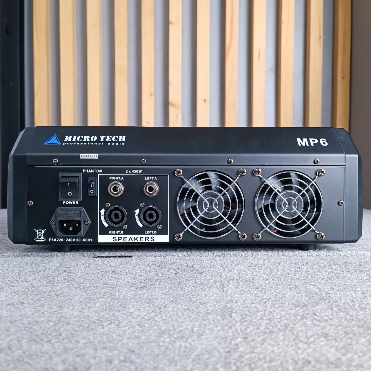 MICROTECH MP-6 powermixer เพาเวอร์มิกเซอร์ 6 ช่อง เอฟเฟคแท้ ไมโครเทค MICROTECH MICRO TECH MP 6 MP6 เอไอ-ไพศาล