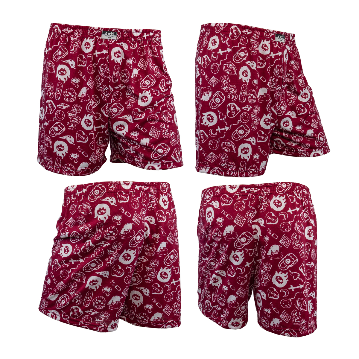 LUFT KNITTED BOXER กางเกงบ๊อกเซอร์ลายพิมพ์ รุ่น L4076 จำนวน 1 ตัว/แพ็ค (มีให้เลือก 6 ลาย)