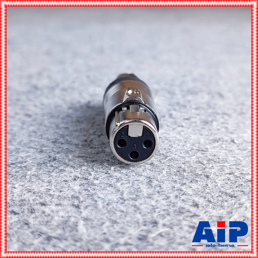 1ตัว NPE E-001A ราคา1ตัว CANNON แจ็ค XLR ตัวเมีย 3 ขา ท้ายยาง สำหรับเข้าสาย รุ่น E001A E 001 A E001 เอไอ-ไพศาล