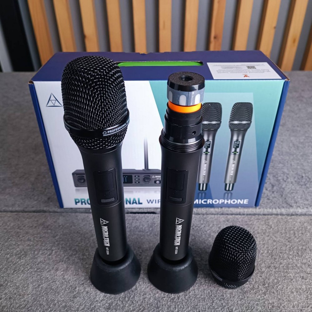ไมค์2ด้าม MICROTECH MT-333A ไมค์ลอย ถือคู่ UHF MT 333A MT333A ไมค์ลอยมือถือคู่UHF ไมโครโฟนแบบไร้สาย เอไอ-ไพศาล