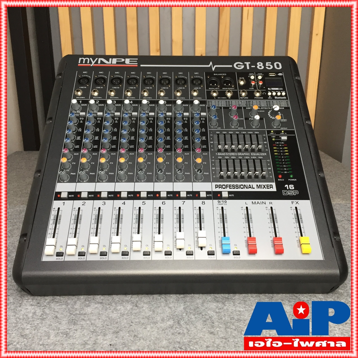 MYNPE GT-850 POWER MIXER8mono 500W GT-850มิกเซอร์ POWERMIX เพาเวอร์มิกซ์ มิกซ์ เครื่องเสียง GT 850 GT850 MY NPE