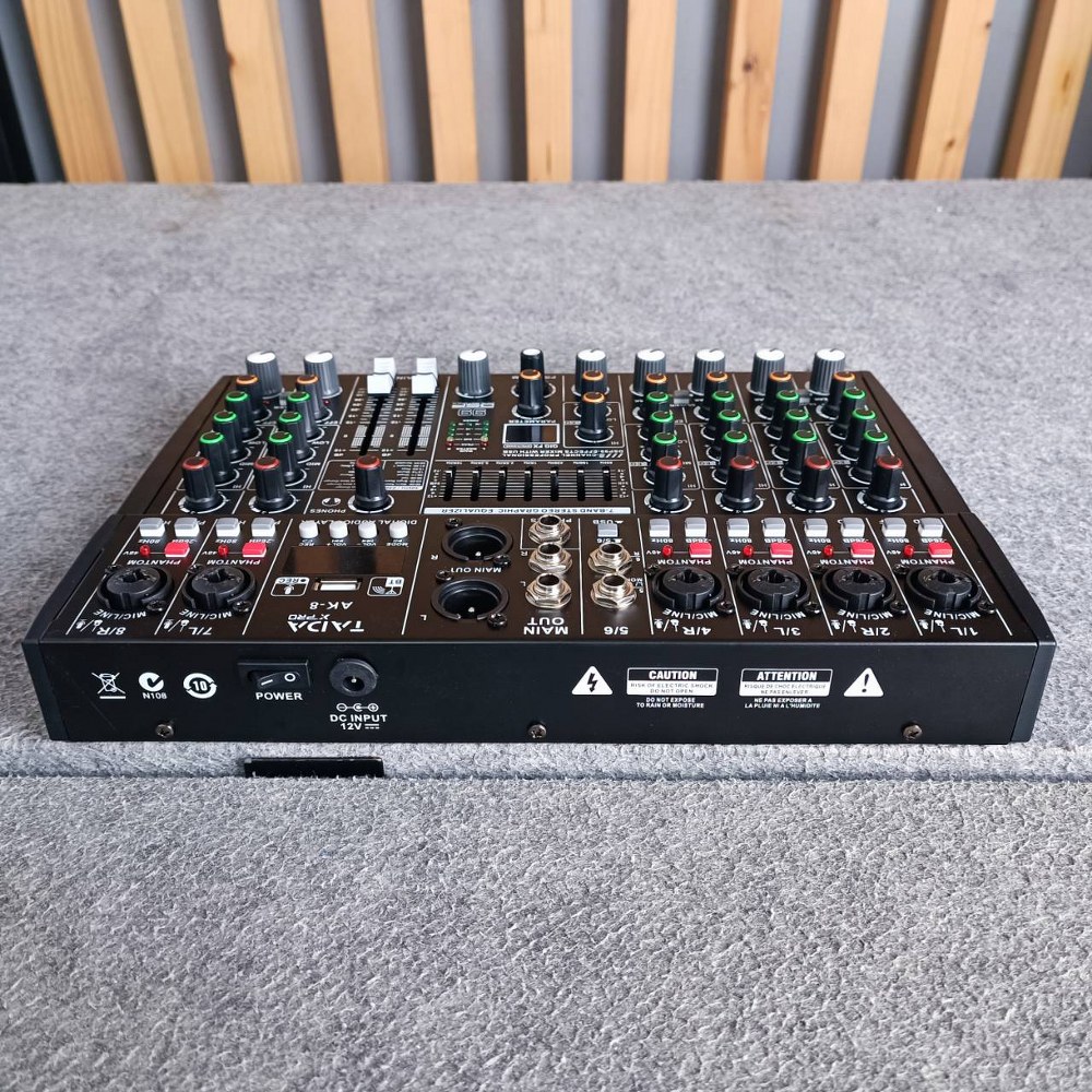 TADA AK-8 MIXER มิกเซอร์ มิกเซอร์อนาล็อก 8 แชนแนล มิกซ์ เครื่องผสมสัญญาณเสียง ธาดา AK 8 AK8 เอไอ-ไพศาล