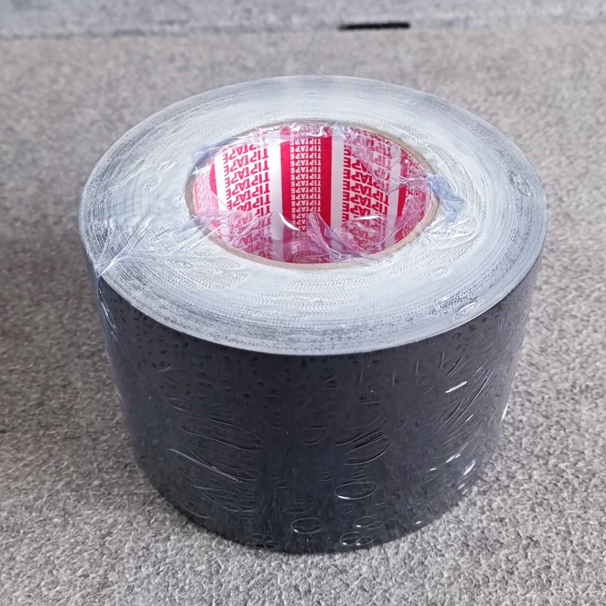 สีดำ แร็คซีน4นิ้ว 50หลา สีดำ BK เทปแร็คซีนม้วนใหญ่ เทปหนา แลคซีน เทปผ้า กระดาษกาวย่น ยาว50หลา เอไอ-ไพศาล