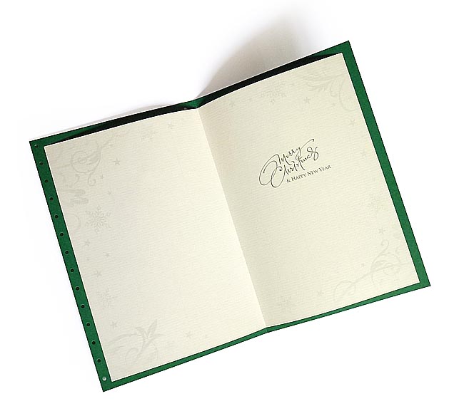 การ์ดคริสต์มาส ลายปรุ ฉลุลาย