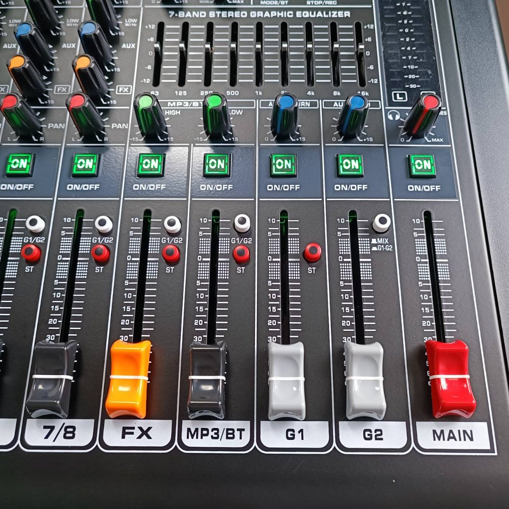 MICROTECH HK-08 MIXER แถมฟรี ปีกยึดRACK ไมโครเทค USB บลูทูธ MP3 มิกเซอร์อนาล็อก 8 ช่อง เอฟเฟคแท้ HK 08 HK08 เอไอ-ไพศาล