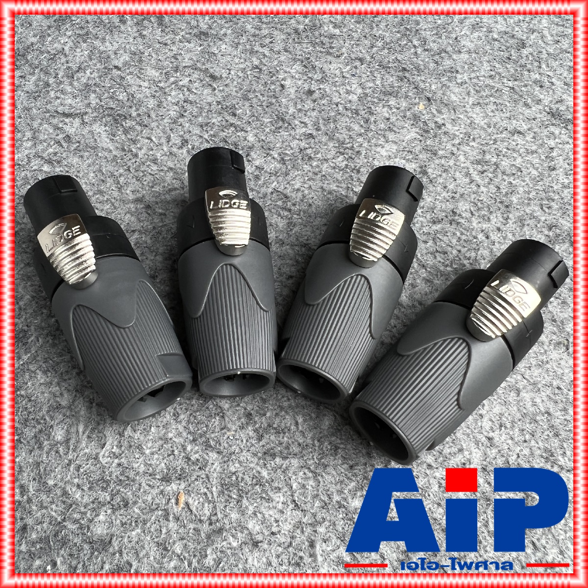 แพ็ค4ตัว Lidge YM-122A speakon สีดำ สเปคคอน ตัวผู้ แจ็คสเปคคอน YM 122 A สเปคคอนตัวผู้ สเปคคอนตู้ลำโพง YM122 เอไอ-ไพศาล
