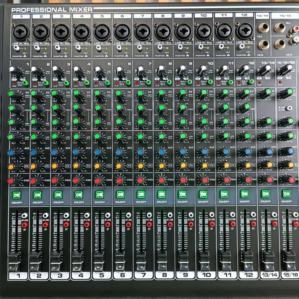 MICROTECH HK-16 MIXER ไมโครเทค USB บลูทูธ MP3 มิกเซอร์อนาล็อก 16 ช่อง เอฟเฟคแท้ HK 16 HK16 เอไอ-ไพศาล
