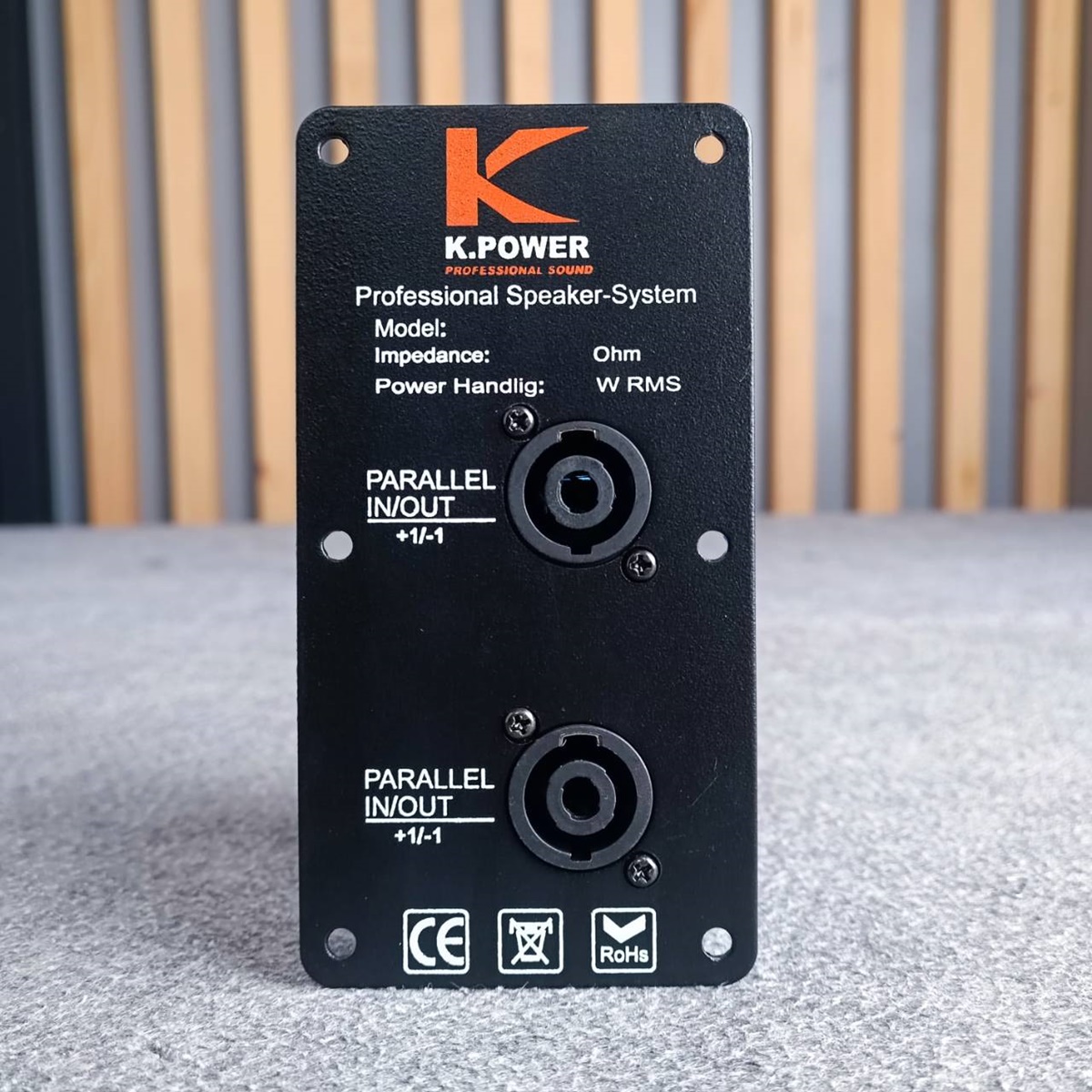 แพ็ค2อัน K.POWER แท็ปสเปคคอนx2 7.5x14.5cm ทรงตั้ง แท็ปสเปคคอนx2 แท็ปลำโพง แท็ป แท็ปSPEAKON เอไอ-ไพศาล