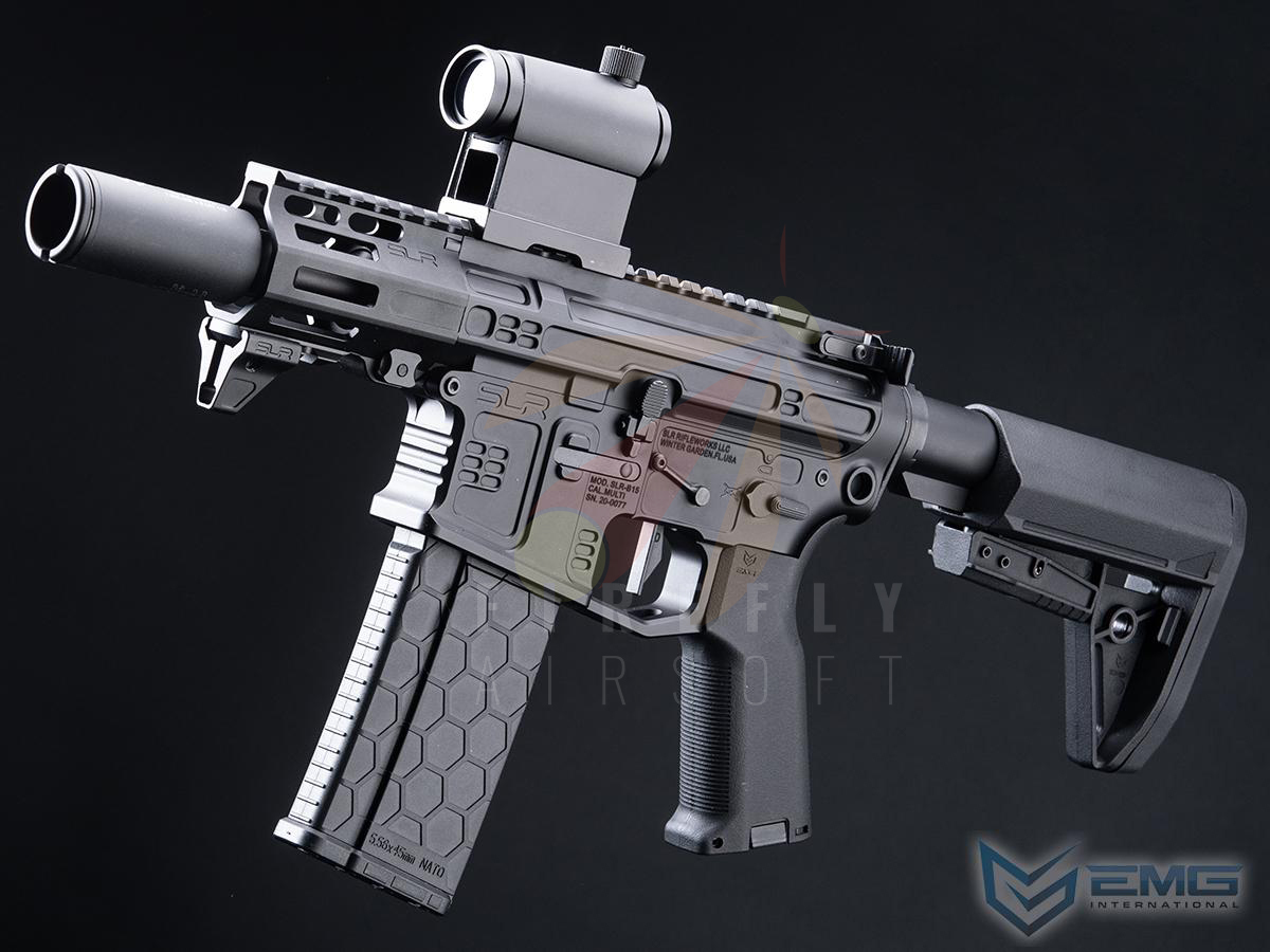 EMG Helios SLR Rifleworks Licensed B15 Airsoft AEG W/ ION M-LOK Handguard (Color: Black / 3" Lite Handguard / 350 FPS)