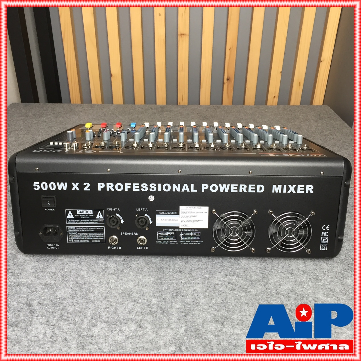 MYNPE GT-1250 POWER MIXER12mono 500W มิกเซอร์ GT1250 POWERMIX เพาเวอร์มิกซ์ มิกซ์ เครื่องเสียง เครื่องปรับแต่งเสียง เอไอ-ไพศาล